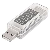 XDiscount usb電圧計電流計　デジタル電圧計の電源テスター　軽量　小型　耐久性　持ち運びやすい