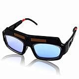 ROZZERMAN 溶接メガネ 自動斜光 溶接ゴーグル 簡単装着 サングラス型 メガネ V2 (１面タイプ)