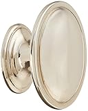 Atlas Homewares 316-PN 1.33-Inch Austen Oval Knob from the Austen Collection, Polished Nickel by Atl