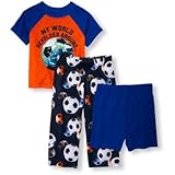 ザ・チルドレンズプレイス THE CHILDREN'S PLACE/ ショートスリーブサッカーワールドトップショーツ&プリントパンツ3ピースパジャマセット パジャマ 2歳【並行輸入】