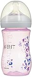 Philips AVENT 9 Ounce BPA Free Natural Polypropylene Bottles, 3 Pk, Pink Flowers by Philips AVENT