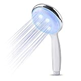 Aguplus　LED内蔵シャワーヘッド　 節水　感温式 　単色