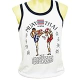 Muay ThaiメンズRunningスポーツベストシングレットタンクトップトップスTシャツMサイズ100 %コットン