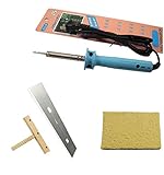 【fleurr bleue】はんだごて コテ先 スクレイパー シール フィルム 剥がし　のり 接着剤 除去 液晶交換 クリーニング スポンジ セット (A)