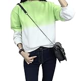 (マーシェル) Marshel マタニティ トップス トレーナー おしゃれ デザイン カラー グラデーション 産前 産後 長く使える 妊婦服 グリーン M