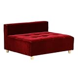 arne ベンチソファ ベンチ イス 背もたれ コーナーソファー ローソファー Baggy DX-armless 3×4 モケット ダークレッド