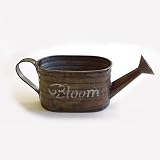 フラワーポット　BLOOM WATERING OVAL POT　ブリキポット　アンティーク加工
