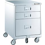 トラスコ中山 TRUSCO SUS304 3段ワゴン 445X570XH630