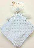 Blankets and Beyond Blue and White Dot Bear Baby Security Blanket by Blankets and Beyond [並行輸入品]