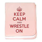 CafePress – K C Wrestle On baby blanket – スーパーソフトベビー毛布、新生児おくるみ ピンク 06557418016832E