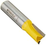 Yonico 14953 ストレートルータービット 幅12.7mm（1/2インチ） x 刃長19.05mm（3/4インチ） 軸部12.7mm（1/2インチ）
