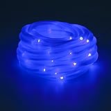 GreenLighting 32' Solar Power Christmas Rope Lights w/ 100 LED's (Blue) [並行輸入品]