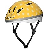 BRUJULA(ブルジュラ) キッズヘルメット イエロー水玉