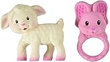 Infantino Squeeze and Teethe Pals, Lamb and Bunny by Infantino