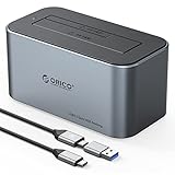 ORICO HDDスタンド HDDドッキングステーション アルミ製 USB C to SATA 3.0 6 Gbps 2.5/3.5インチ HDD SDD対応 UASPサポート 最大18TB 6616C3