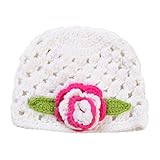 (スマイル ワキキ)Smile YKK 赤ちゃん ベビー着ぐるみ ニット帽子 服 記念写真 コスチューム 寝相アート 新生児 出産祝い 花付き ホワイト