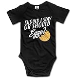 Should I Stay Or Should Eggo 赤ちゃん服 女の子 かわいい 新生児 男の子 夏服 ロンパース