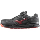 ミズノ MIZUNO オールマイティLSII52L BOA(ワーキング)(メンズ) シューズ ワーキング (F1GA2202) 09ブラック×レッド 23.5