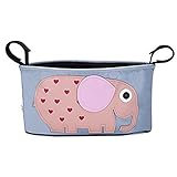 LINSAM ベビーカーバッグ ベビーカー ドリンク ホルダー ネット バッグ 多機能小物入れ 収納 ベビーカー ベビーカー用バッグ 保温防滴 マザーズバッグ ストローラー ベビーカー用 収納バスケッ