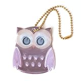 グリミス Glimmis フクロウ シリーズ ブラウン/ピンク 北欧 リフレクター 反射 キーホルダー 再帰反射素材 3M