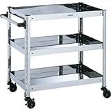 トラスコ中山 (TRUSCO) 　ＳＵＳ３０４ステンレスワゴンＷ７７０×Ｄ５２０×Ｈ８００ SUS3511B
