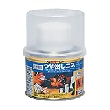 アトムハウスペイント 水溶性ハケ入りつや出しニス 100ML クリヤー
