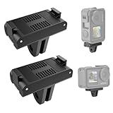 DJI Osmo Action用磁気アダプター、クイックリリース式アダプターマウン、クションカメラアクセサリー、Osmo Action 5 Pro/4/3に適用磁気式マウントDJI用アクセサリー コネクター ミニ三脚・自転車・自撮り棒・バイク・車載マウントに適用（2枚セット）