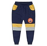 PANCY 子供服 ロングパンツ キッズ 子ども 春 秋 綿 長ズボン スウェットパンツ パンツ 男の子 女の子 ベビー おしゃれ カジュアル ファッション 可愛い ライオン プレゼント ギフト 3色