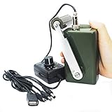 雨水防止30W/0-28V ハイパワー屋外手回し発電機ハンドクランクジェネレータ電話コンピュータの充電器,地震、津波、停電緊急機器
