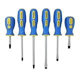 GreatNeck 21010 Essentials 6 Piece Sscrewdriver Set with Storage Rack by Great Neck