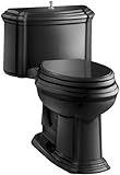 KOHLER K-3506-7 Portrait Comfort Height One-Piece Elongated Toilet, Black Black [並行輸入品]