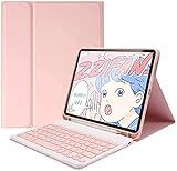 Fire HD 10 2023 キーボードケース 女性 カラーキーボード カバー 保護ケース 可愛い Fire HD 10 2023 タブレット 第13世代 Fire HD 10.1インチ Bluetooth キーボード マグネット 分離式 軽量 カラフル,ピンク
