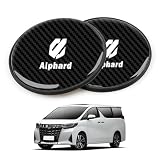 【InnoWave】アルファード 専用 車コースター 2枚セット Alphard アルファード 30系 40系 コースター 滑り止め 振動防止 丸型 シンプル 黒