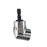 Xiton ライトアングルドリルエクステンションソケット / ドライバー用ライトアングルエクステンションソケット(角度: 105度) / アングルエクステンション / 電動ドライバー対応 / ドリル用