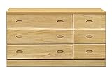 大川家具 関家具 ローチェスト 120cm幅3段 ナチュラル色 157785