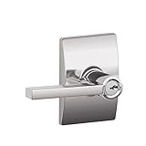 Schlage F51A LAT 625 CEN Century Collection Latitude Keyed Entry Lever, Bright Chrome [並行輸入品]
