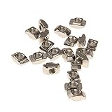 Lovoski 　20個入り　Tスロット 　ナット　 Tスライディング 　ナット ブロック　 20シリーズ アルミプロファイルスロット用　モデル（M3 / M4 / M5）選べる - M4