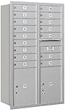 Salsbury Industries 3714d-16arp 4 C水平メールボックス、アルミニウム