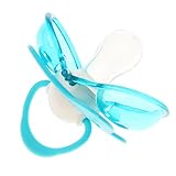 Perfk 全3サイズ おしゃぶり 6ヶ月以上 ベビー 安全な食品グレードシリコーン素材 - 青, 8-24M