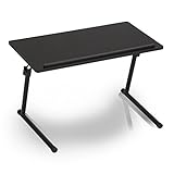 ベッドテーブル 介護 折りたたみ 昇降テーブル 角度調節 伸縮 ベッドサイドテーブル ミニテーブル ブラック