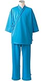 [モンブラン] 検査衣 検診衣（男女兼用・8分袖） 上衣 79-503（ブルー） L 住商 医療用 ブルー