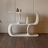 シェルフ Dragon shelf ドラゴンシェルフ Low 幅90cm 奥行36cm 高さ72cm ホワイト 2段 FRP 北欧ミッドセンチュリー モダン オープンシェルフ オーガニックデザイン ディスプレイ FAX台 リビング 収納 本