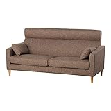 IDC OTSUKA ソファ ブラウン 189ｘ84ｘ96cm 張地/布ブラウン色　脚/ナチュラル色 123