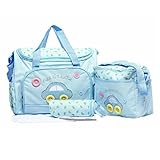 Asiacc Multi Function Baby Diaper Nappy Changing Mat Bag Mummy Tote Handbag (Skyblue) [並行輸入品]