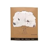 毛布ベビーシャワーやグレート保育園ギフトを受け取った2パック認定綿100％オーガニックモスリン押さえつけるソフト2レイヤコットン (Y-403)