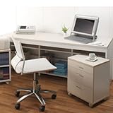 薄型シンプル パソコンデスク W1800 ハイタイプ ホルムアルデヒド対応 PCデスク PC-6018H-WH