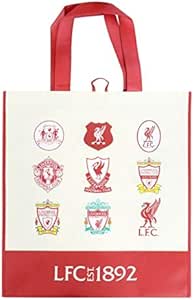 Amazon リバプールfc公式 ショッピングバッグ 歴代エンブレム柄 Liverpool F C サッカー