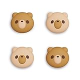 PlayVital Switchに対応用ジョイスティックキャップ、Switch Liteに対応用サムスティックキャップ、Switch有機elモデルに対応用シリコンアナログスティックキャップカバー、 Switchに対応 & Switch Lite に対応& Switch OLEDに対応用サムグリップロッカーキャップ【コージー・ベア】