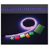 デンサン LEDテープライト UVタイプ 2m ブラックライト STM-T02-02UV