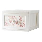 ILC Lilou de coco(リルデココ) ドレスチェンジチェスト 1段4個組 アンテークローズ レッド・DPC-01-4P-ARRD